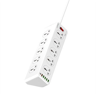 LDNIO SC10610 2500W 10Ports Universal Power Socket EU Plug