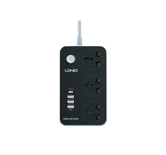 LDNIO SC3412 2500W 3Ports Universal Power Strip EU Plug