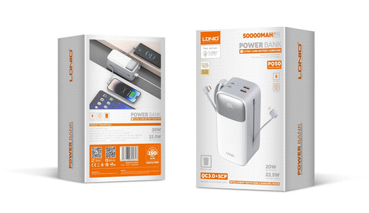 LDNIO PQ50 50000mah type-c portable mobile power bank