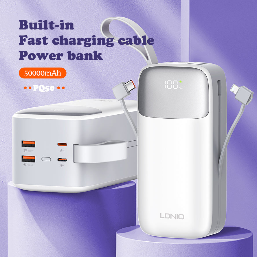 LDNIO PQ50 50000mah type-c portable mobile power bank