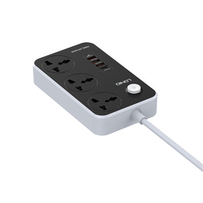 LDNIO SC3412 2500W 3Ports Universal Power Strip EU Plug