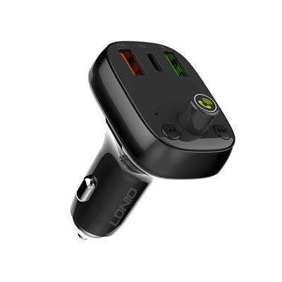 LDNIO C704Q 30W 4-Port USB - Bluetooth Fast Car Charger